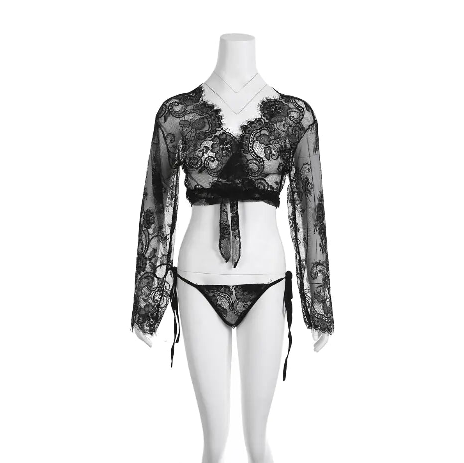 Sexy Lace Beach Cover-Up Lingerie