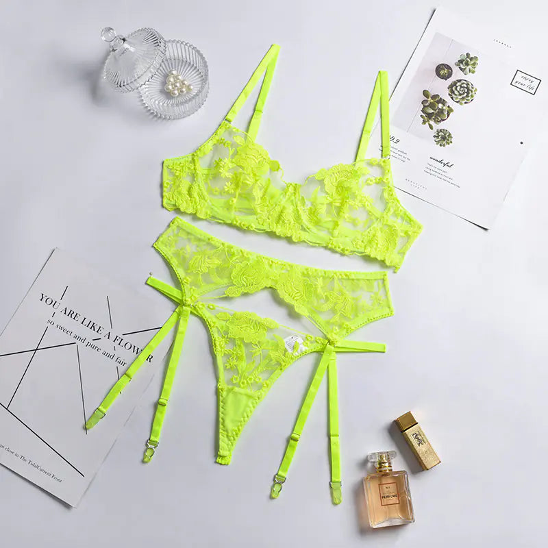 Summer Lace Mesh Lingerie Set for Nightclubs